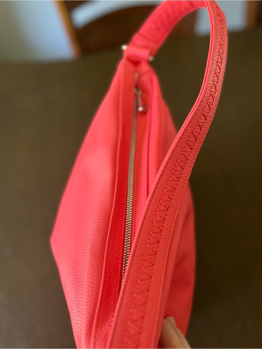 Jewell purse coral pink shoulder bag. - Picture 3 of 8